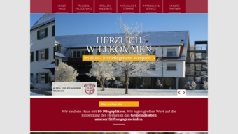 Startseite von der Homepage